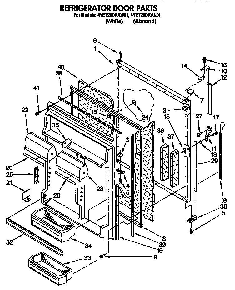 Refrigerator door