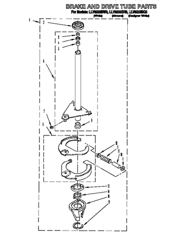 Brake and drive tube