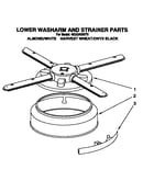 Lower washarm and strainer