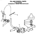 KitchenAid 4KUDA220T5 fill and overfill diagram