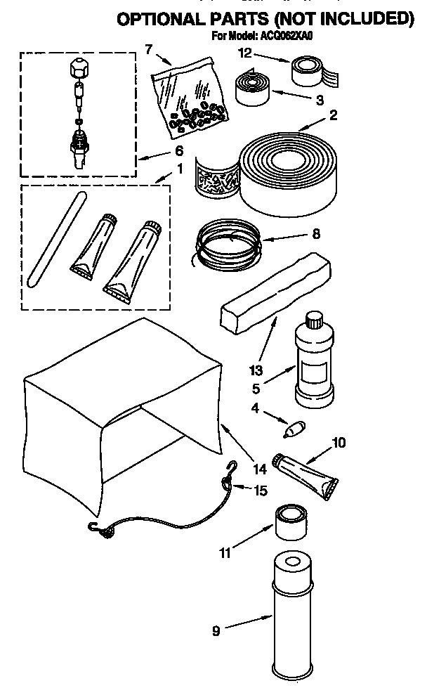 Optional parts (not included)