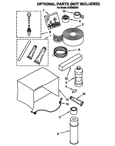 Optional parts (not included)