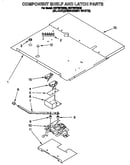 Component shelf and latch