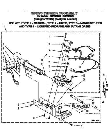 694670 burner assembly