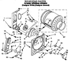 Whirlpool LGR7646AQ0 bulkhead diagram