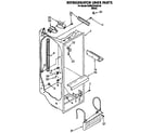 KitchenAid KSRB22QABL00 refrigerator liner diagram