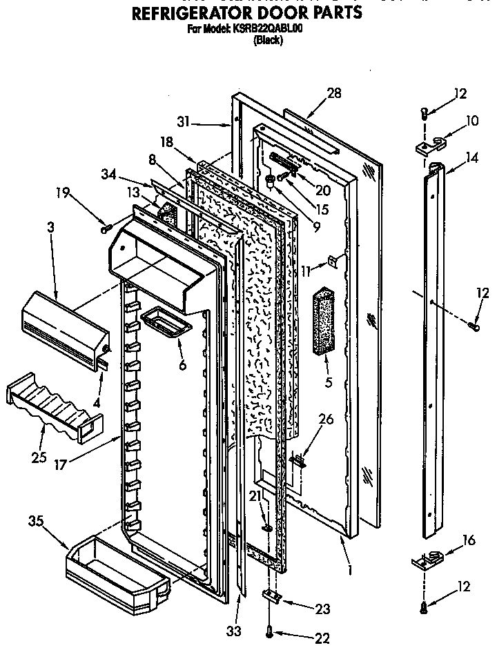 Refrigerator door