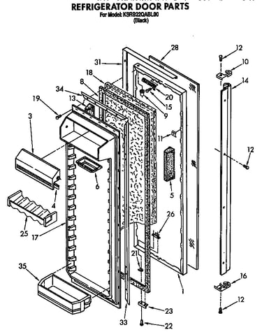 Refrigerator door