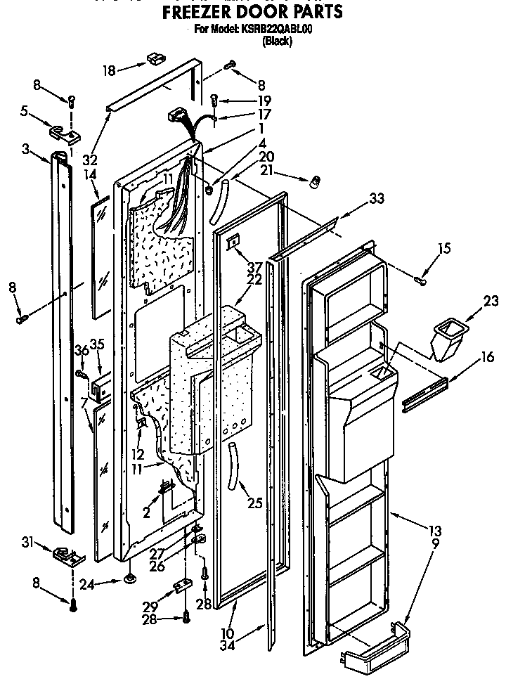 Freezer door