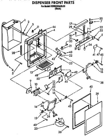 Dispenser front