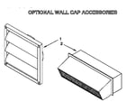 Whirlpool RC8920XAH0 optional wall cap accessories diagram