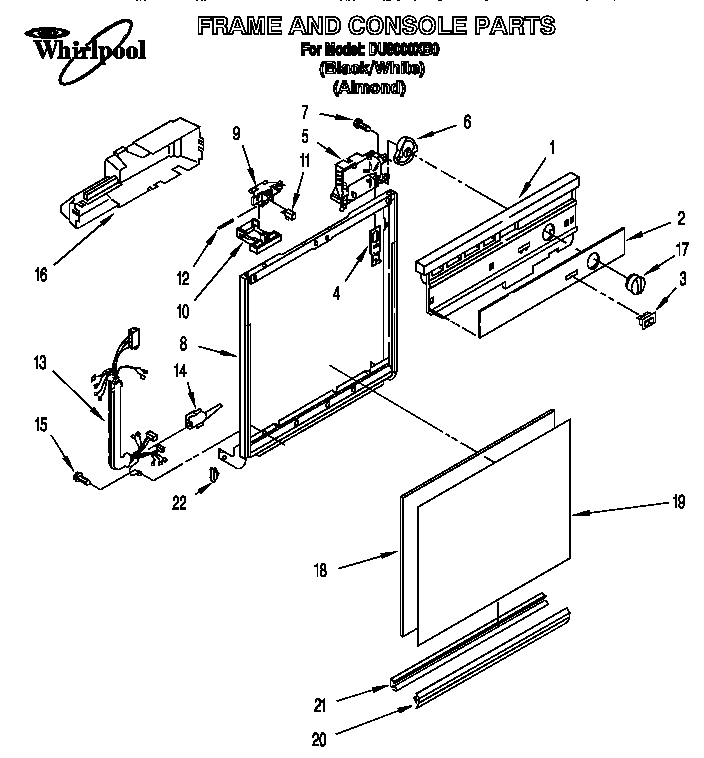 Frame and console