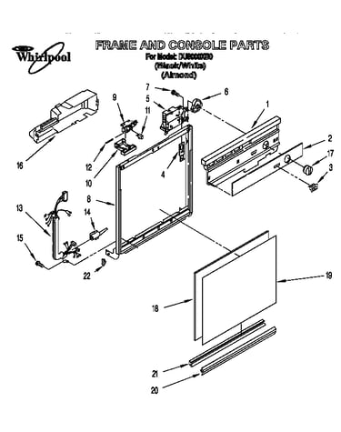 Frame and console