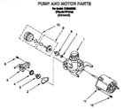 Whirlpool DU8000XB0 pump and motor diagram