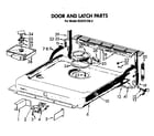 KitchenAid KUDI21DS2 door and latch diagram