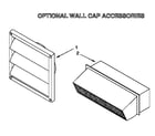 Whirlpool RC8900XXW0 optional wall cap diagram