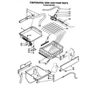 KitchenAid KUIS185S2 evaporator, grid and pump diagram