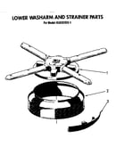 Lower wash arm and stainer