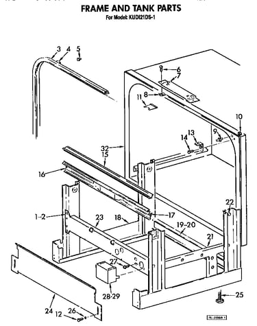 Frame and tank