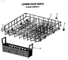 KitchenAid KUDI21DS1 lower rack diagram
