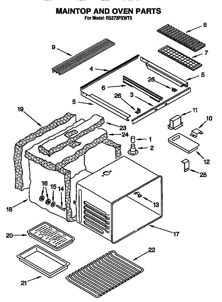 MAINTOP AND OVEN