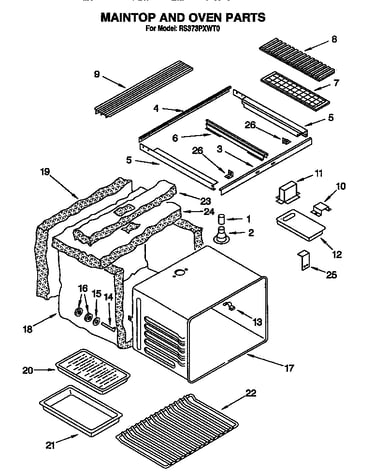 Maintop and oven