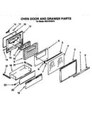 Oven door and drawer