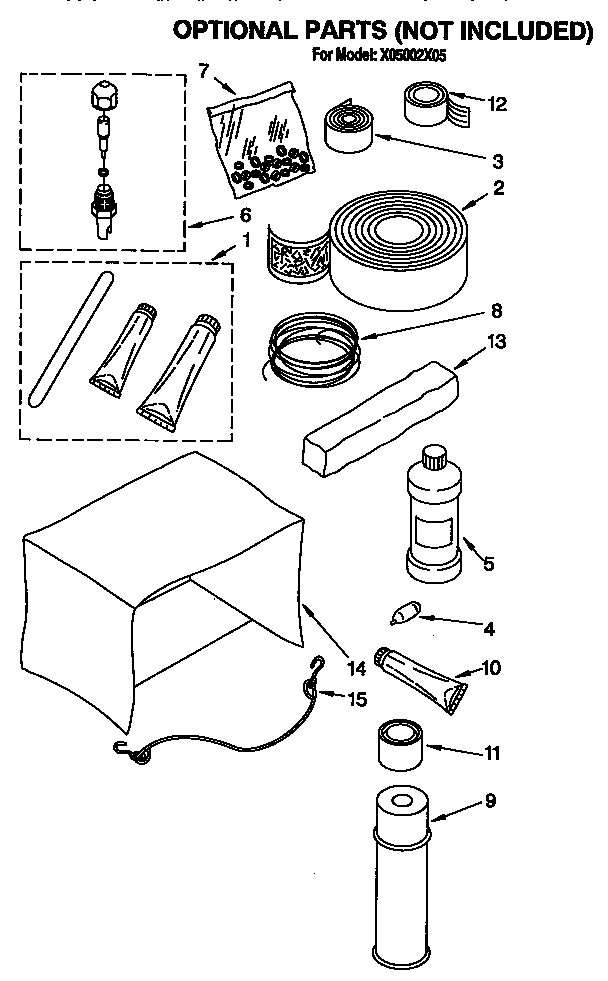 Optional parts (not included)