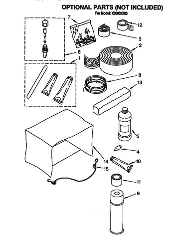 Optional parts (not included)