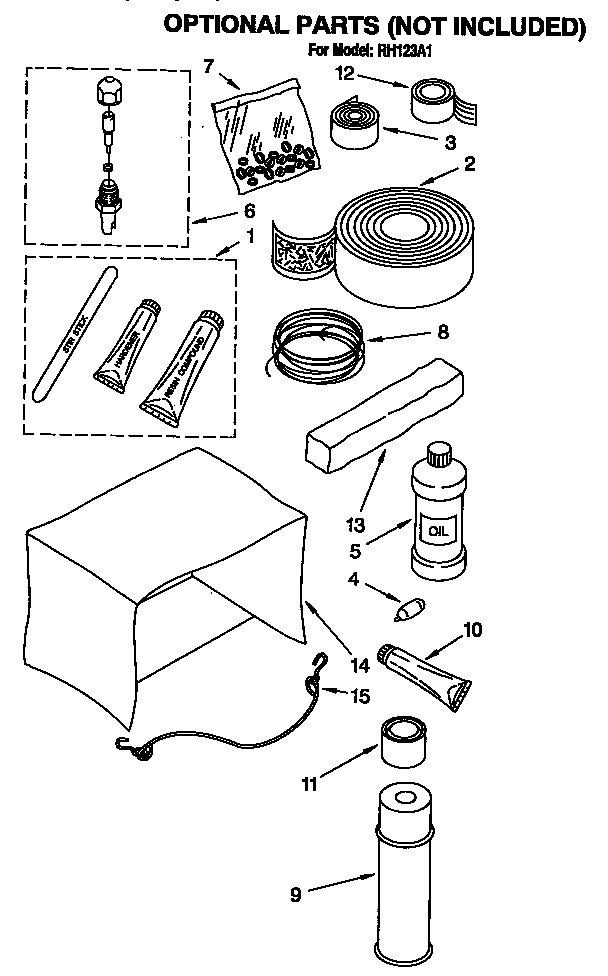 Optional parts (not included)