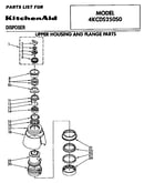 Upper housing and flange parts