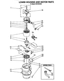 Lower housing and motor parts