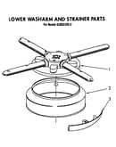 Lower washarm and strainer