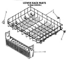 KitchenAid KUDI21SS2 lower rack diagram