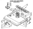 KitchenAid KUDI21SS2 door and latch diagram