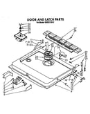 Door and latch