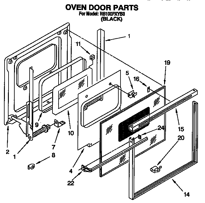 Oven door