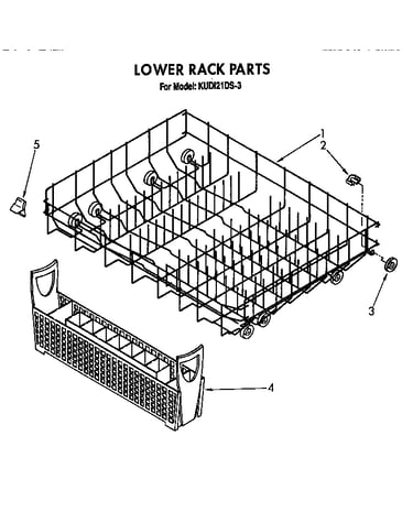 Lower rack