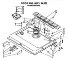 KitchenAid KUDI21DS3 door and latch diagram