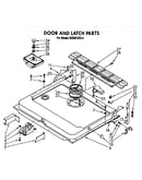 Door and latch