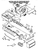 Motor and ice container