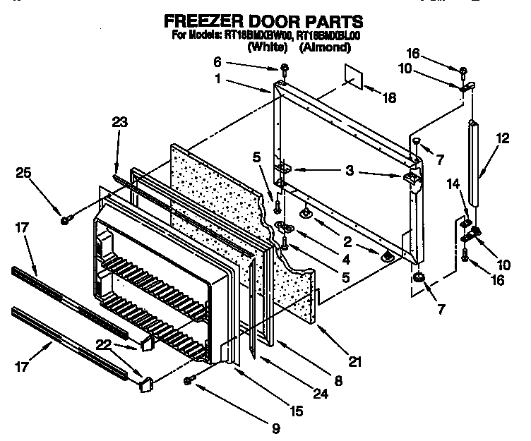 Freezer door