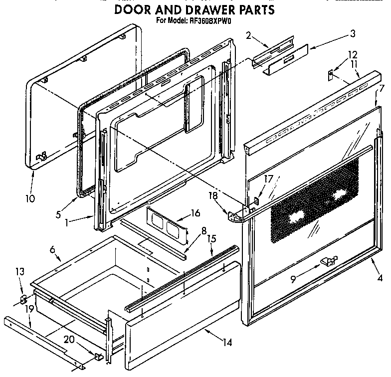 Door and drawer