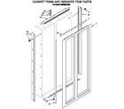 KitchenAid KSSS36DAX05 cabinet trims and breaker trim diagram