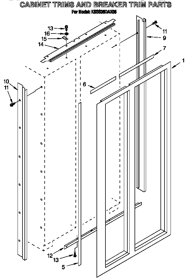 Cabinet trims and breaker trim