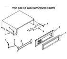 KitchenAid KSSS36DAX05 top grille and unit cover diagram