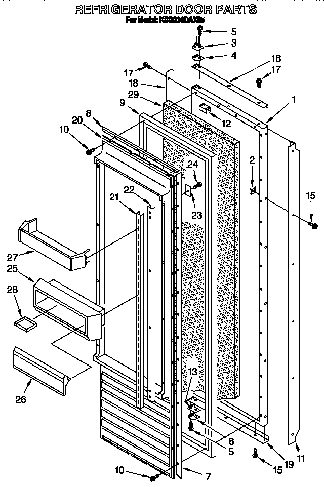 Refrigerator door