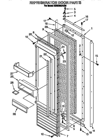 Refrigerator door