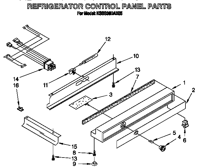 Refrigerator control panel