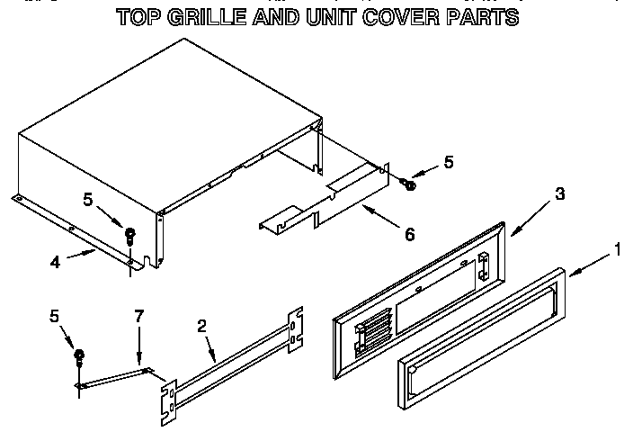 TOP GRILLE AND UNIT COVER